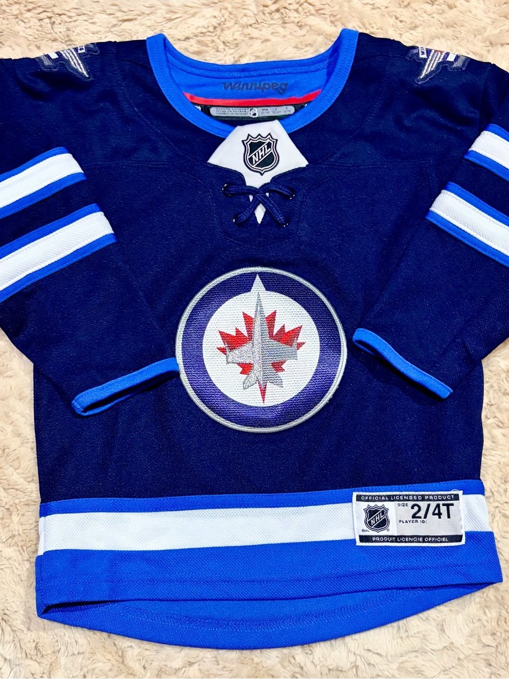 2-4T Winnipeg Jets Premier Home Jersey
